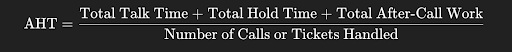 Average Handle Time Formula