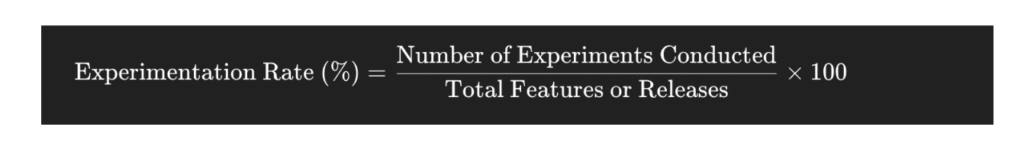How is Experimentation Rate Measured in SaaS?