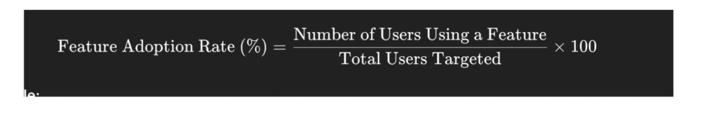How is Feature Adoption Rate Calculated in SaaS?