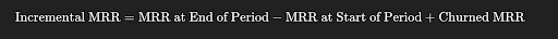Incremental MRR Calculated in SaaS